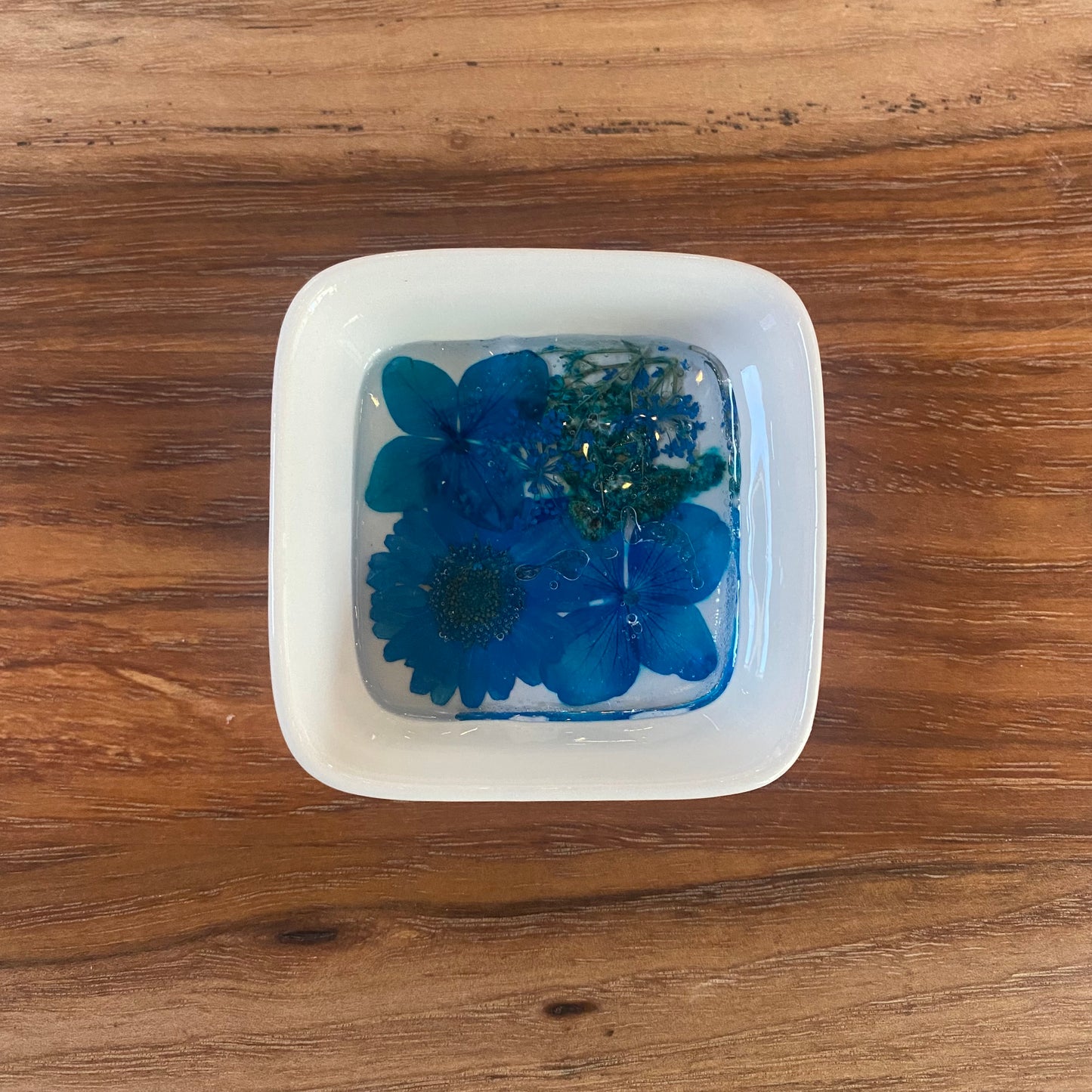 Blue Flower Jewelry Tray