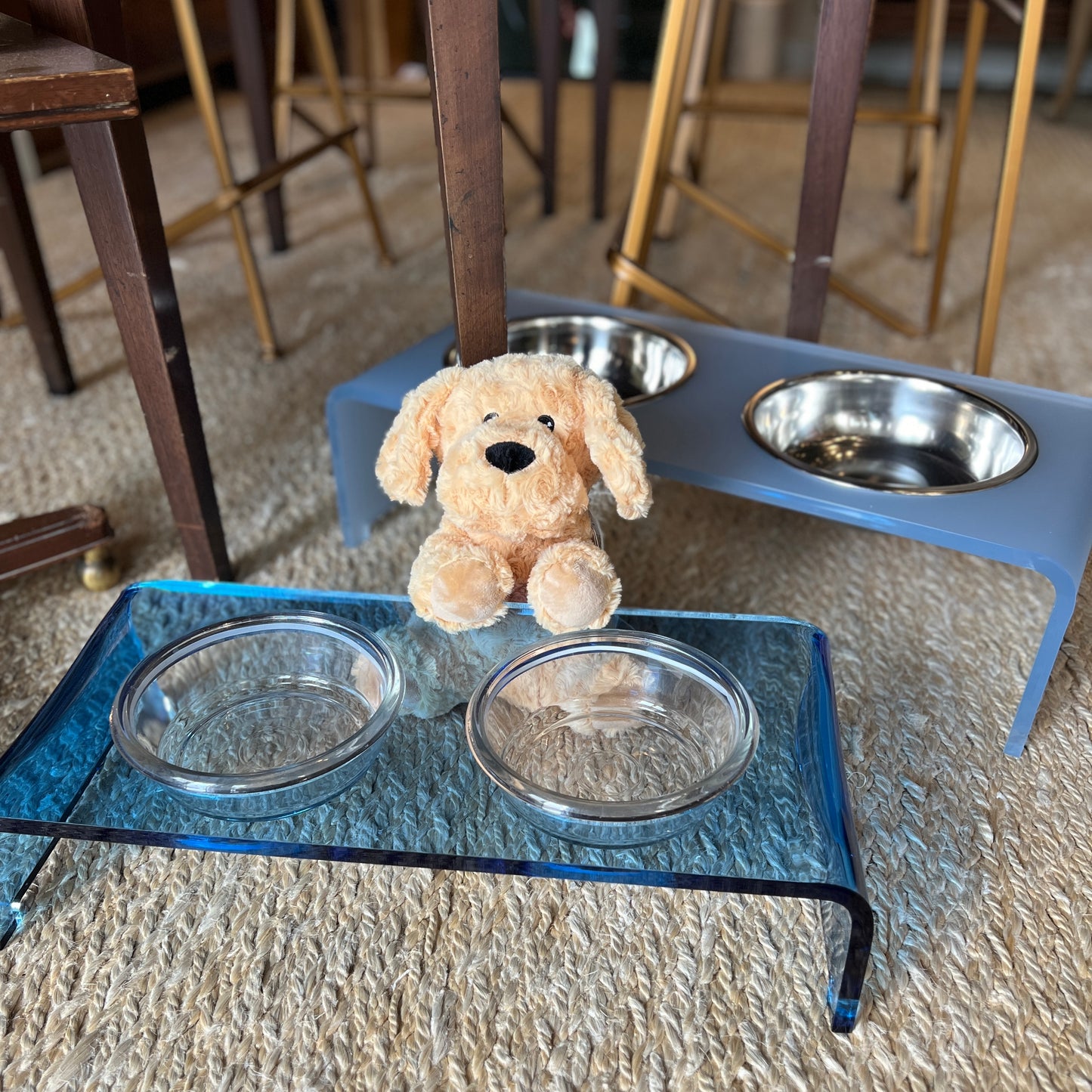 Powder Blue Acrylic Dog Bowl