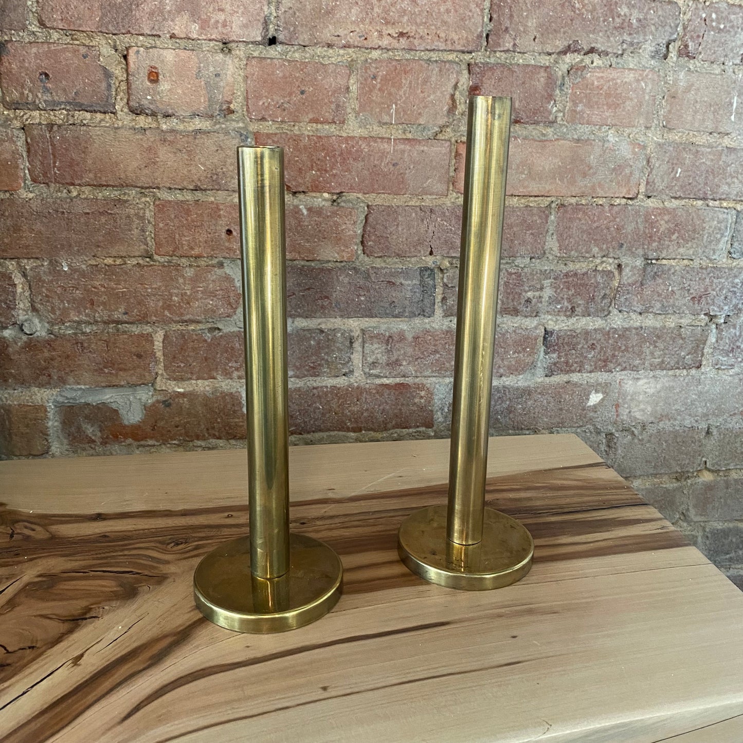 Milos Antiqued Gold Finish Candleholder