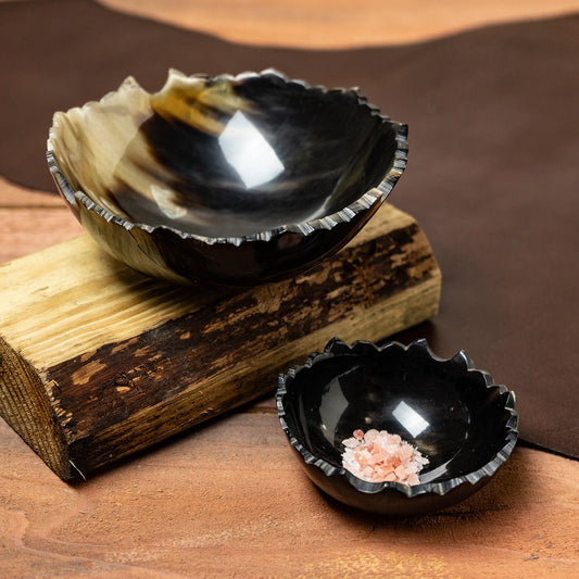 Horn Bowl with Torn Edge