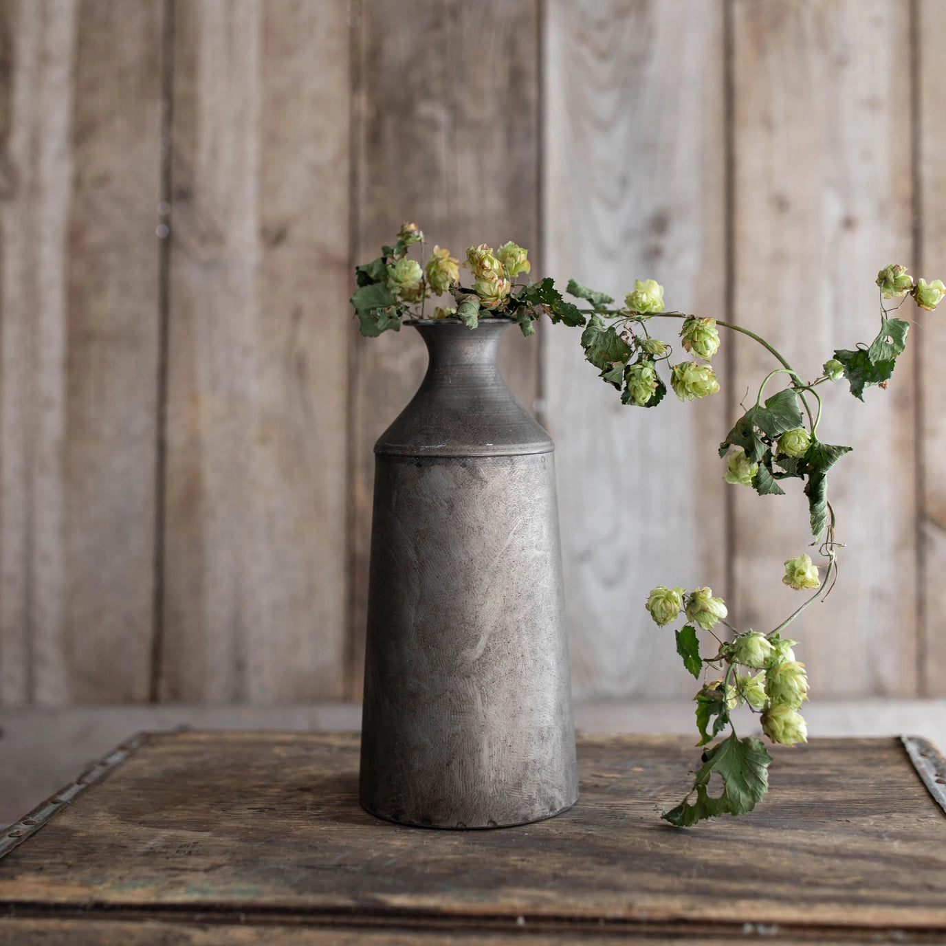 Galvanized vase pitcher