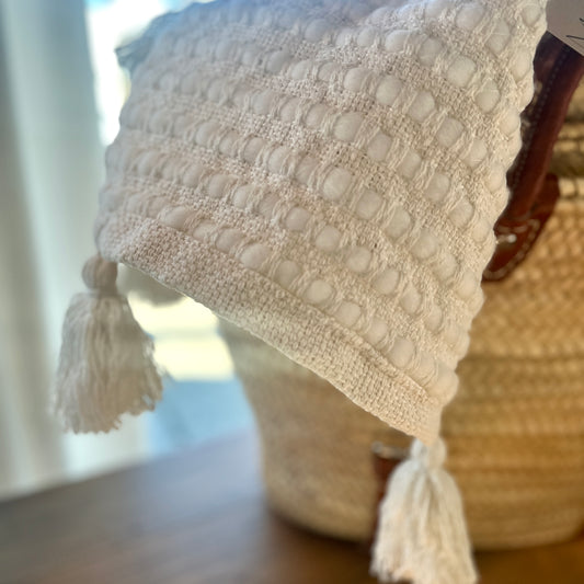 Heavy Textured Knit Throw Blanket