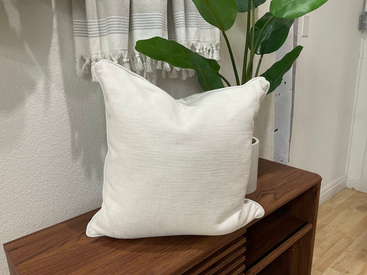 White Textured Pillow