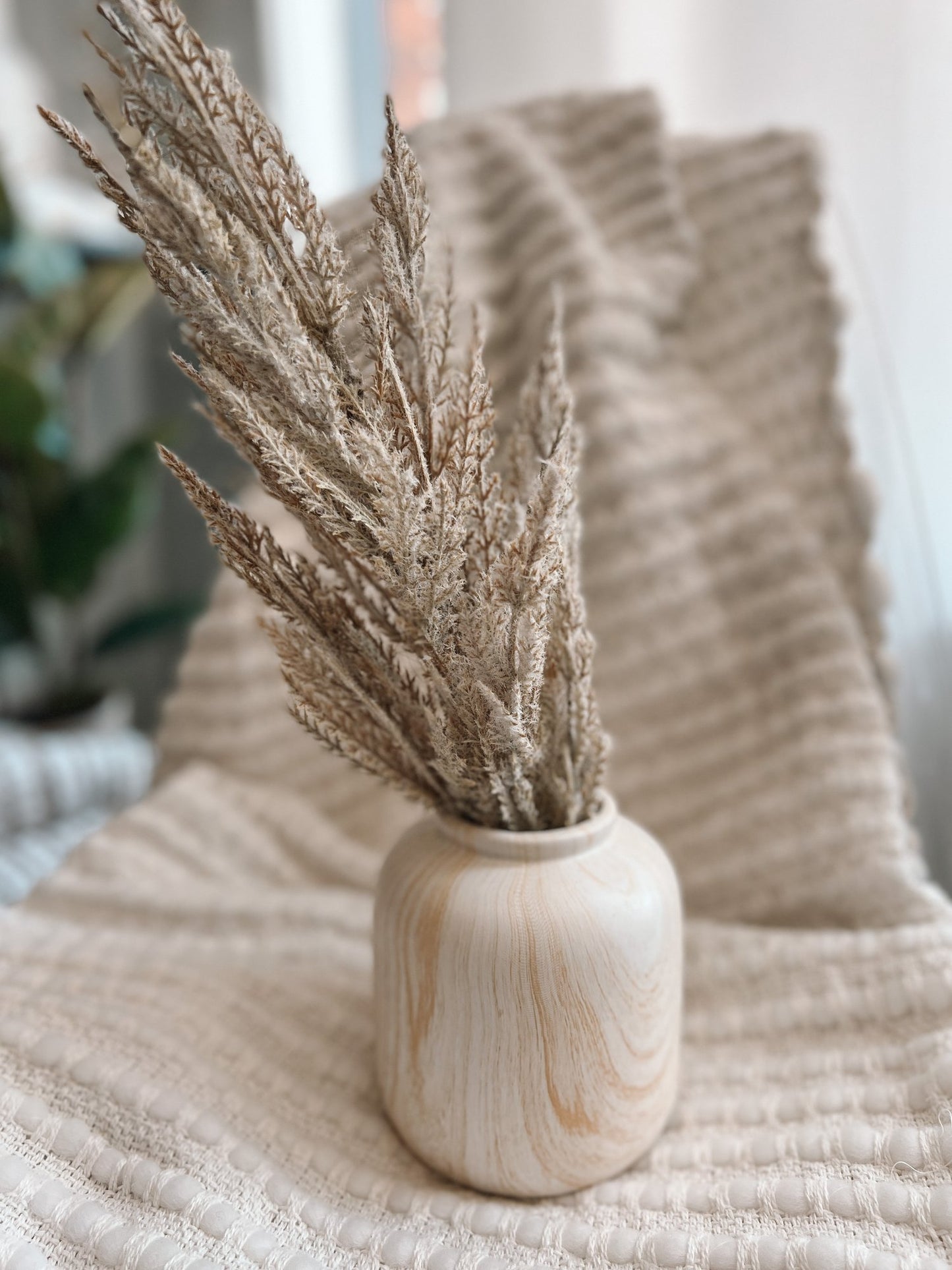 Dried Pampas Grass in Ceramic vase
