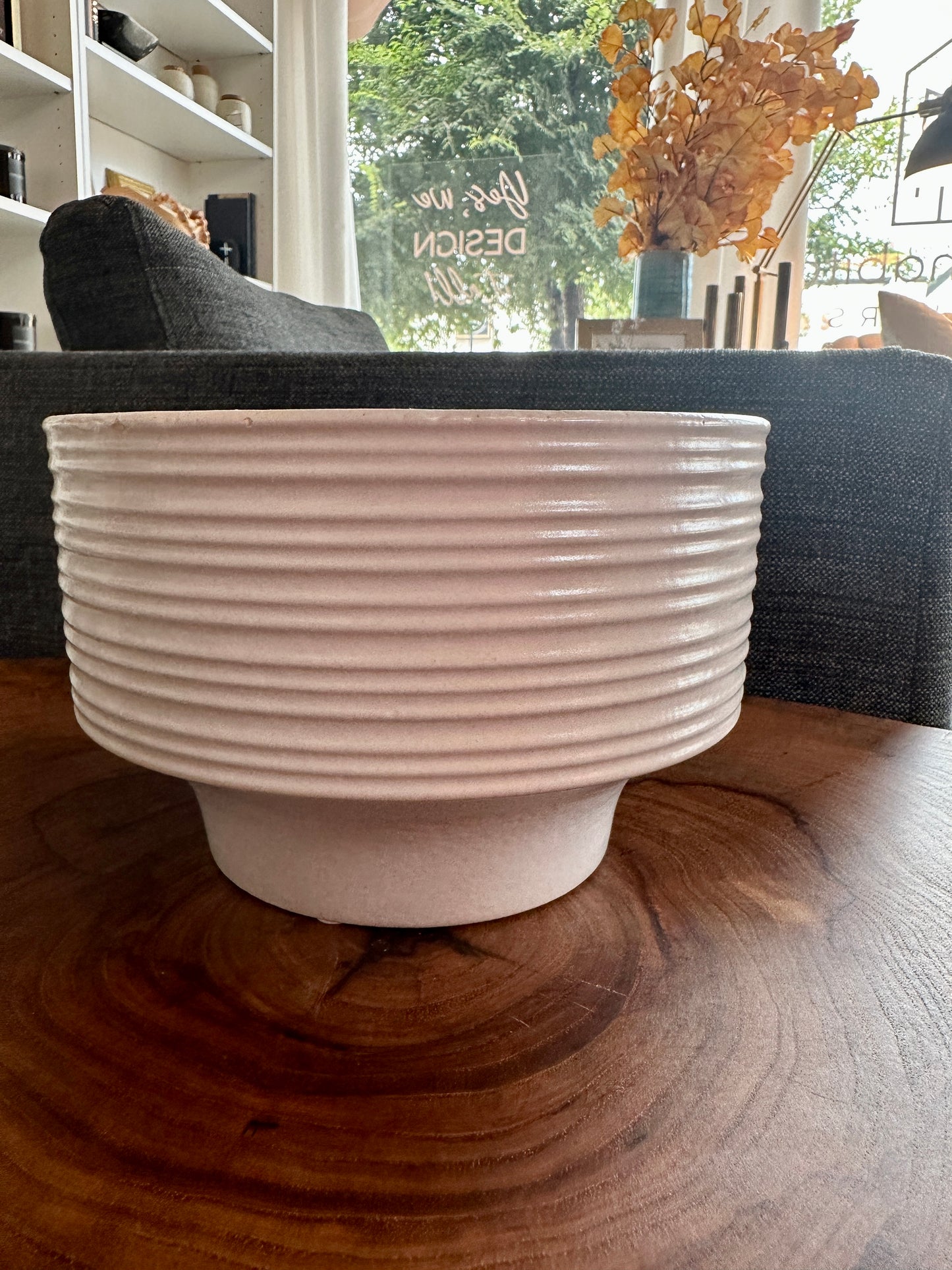 Bowl with Ribbed Sides