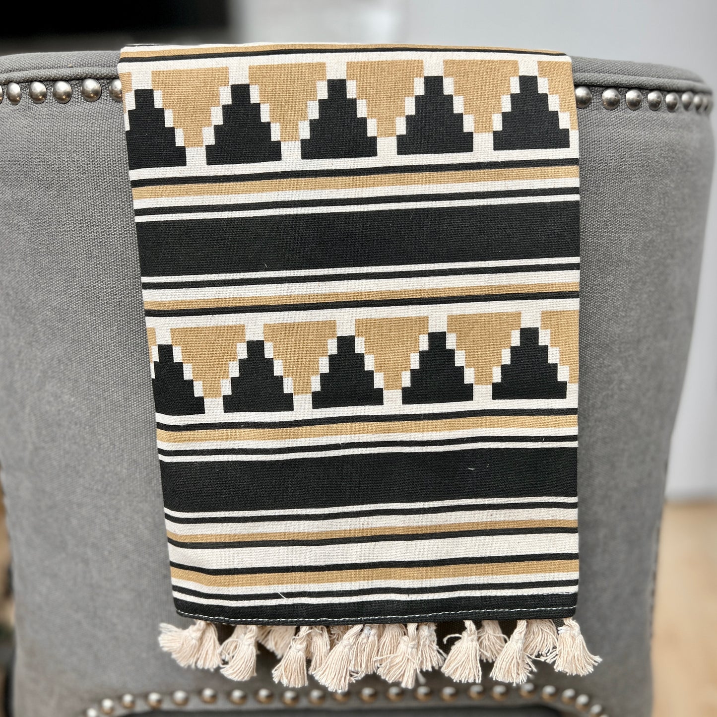 Tea towel Blk/Tan