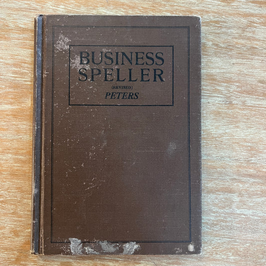 Vintage Business Speller book