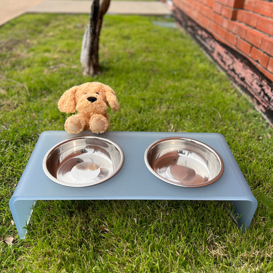 Powder Blue Acrylic Dog bowl