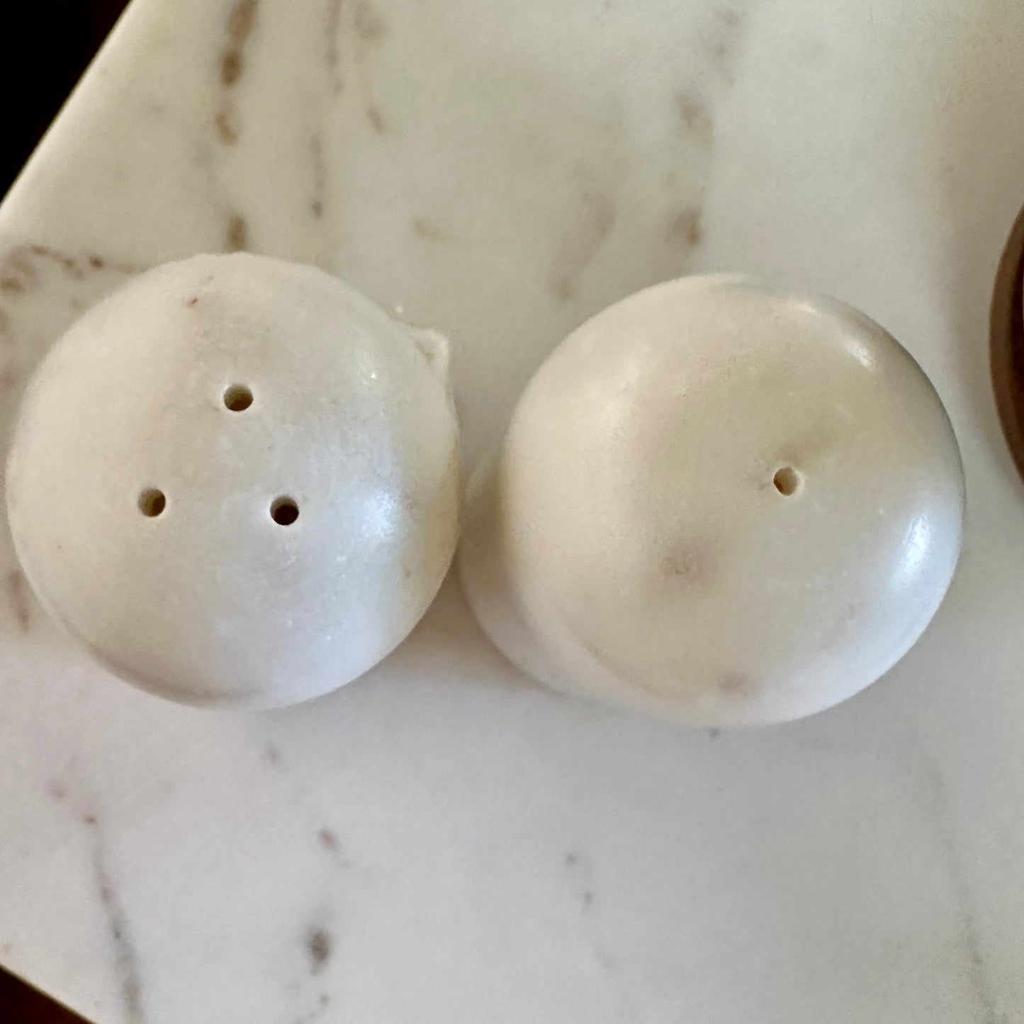 Marble Petite Set - Salt and Pepper Shakers